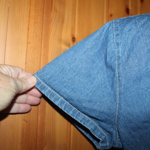 Bobbie Brooks Denim Patchwork Dress SIze L - Picture 4 of 10